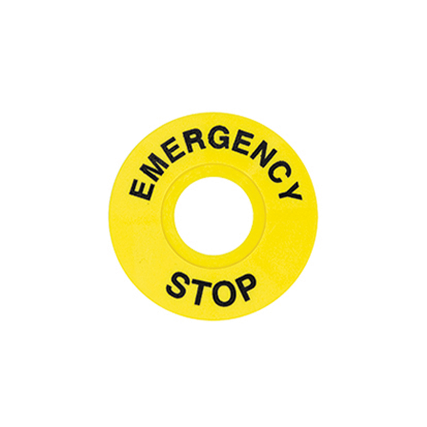 ( FD/60 )  60mm ACİL STOP ETİKETİ - Güven Elektrik